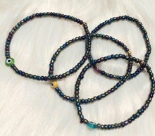 Load image into Gallery viewer, Evil Eye Charm Bracelet - Peacock