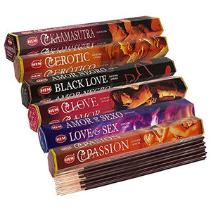 Hem Incense Sticks Variety Pack & Holder Bundle - LOVE
