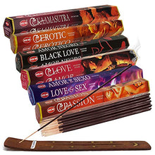 Load image into Gallery viewer, Hem Incense Sticks Variety Pack &amp; Holder Bundle - LOVE