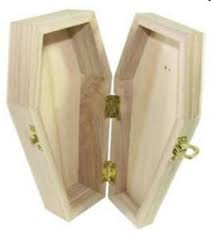 Mini Wood Coffin