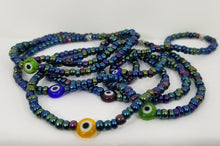 Load image into Gallery viewer, Evil Eye Charm Bracelet - Peacock